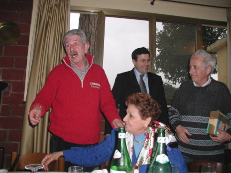 Gianni IN3ZXD con Carlo IK4NBK e Augusto I4NHB
