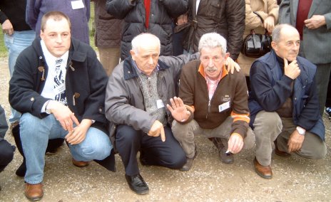 Mirco IK4QMP con Silvano IW4BDA, Gianni IN3ZXD e Claudio IK4MTL