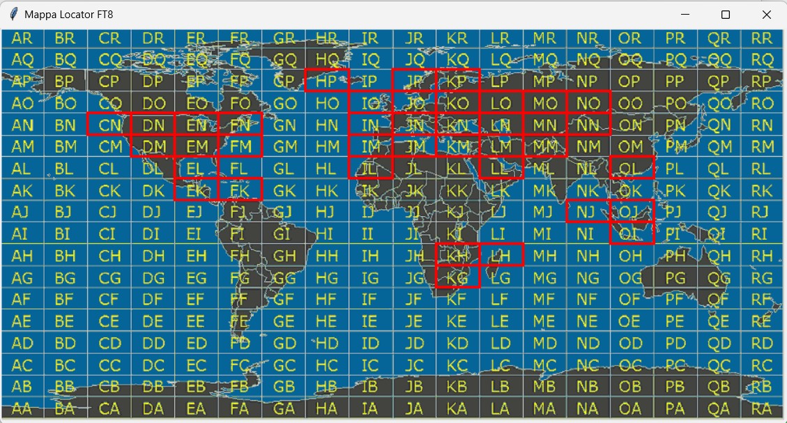 Analaizzatore di FT8/FT4 das JTDX