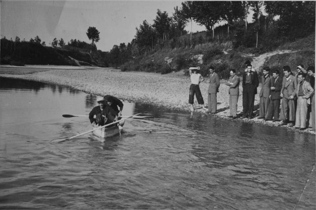 Ancora un'altra foto della partenza dei canoisti!