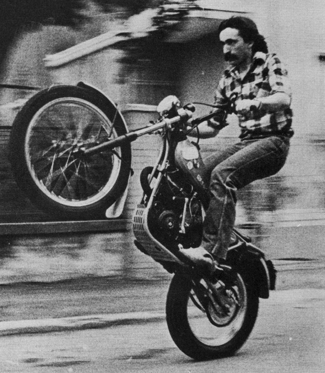 Luigi Mongardi in Via Baviera Maghinardo nel 1977