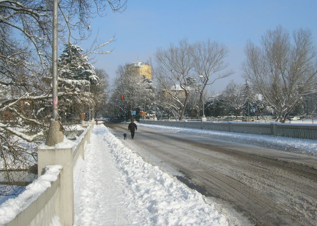 Ponte sul fiume Santerno il 19 Dicembre 2009