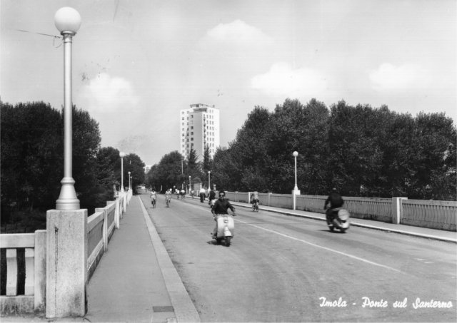 Ponte sul fiume Santerno nel 1963 circa