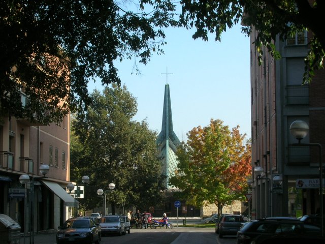 Via Pacinotti, zona Chiesa Croce in Campo il 9 Novembre 2008